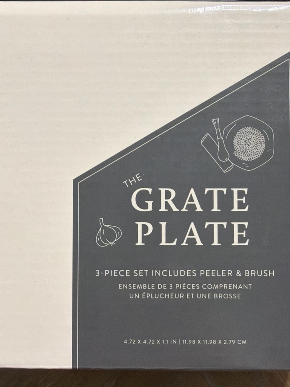 The Grate Plate 3-Piece Kitchen Tool Set - Gray